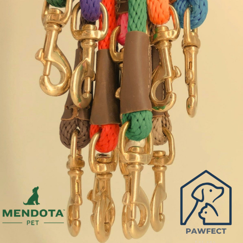 Mendota Pet Snap Leash Classic Solid Single Tone (11 Colours)