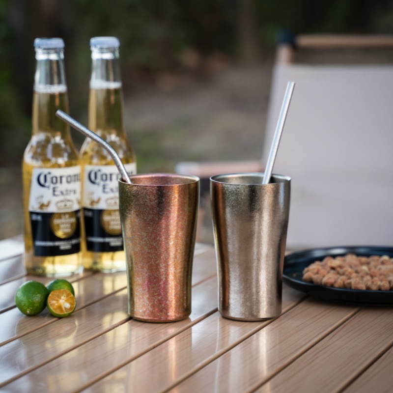 純鈦戶外雙層隔熱杯