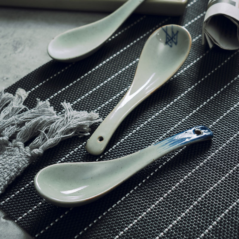 日式粗陶小湯勺