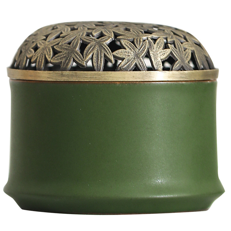 竹節陶瓷香爐創意茶道擺件禪意小香爐