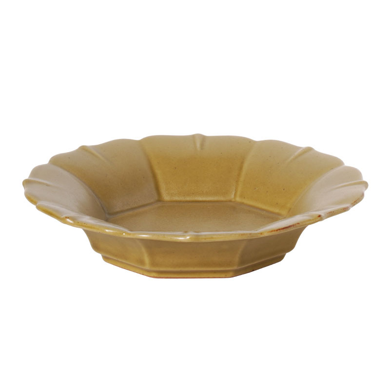 日式復古反口花邊盤子