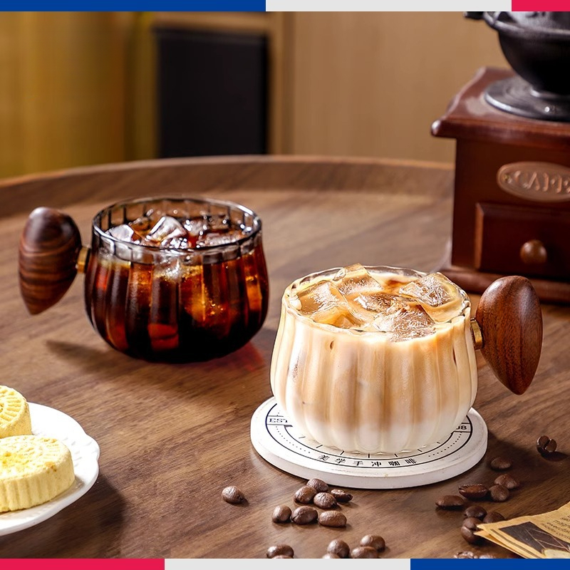 咖啡杯玻璃水杯ins耐高溫泡茶杯