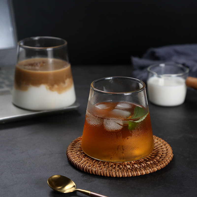 日式富士山玻璃杯