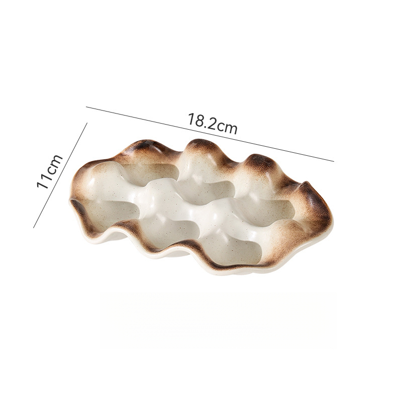 復古家用陶瓷雞蛋收納托盤