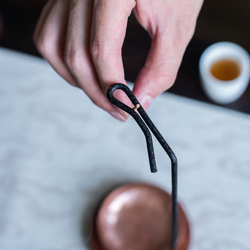 創意實木鐵藝線香插座