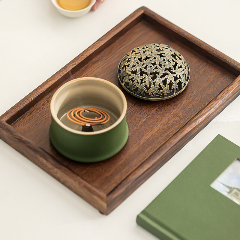 竹節陶瓷香爐創意茶道擺件禪意小香爐