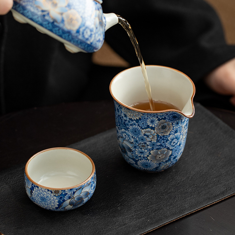 繁花公道杯分茶器