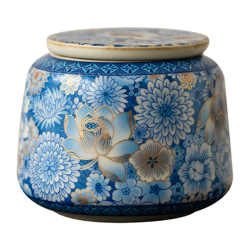 繁花茶葉存儲罐