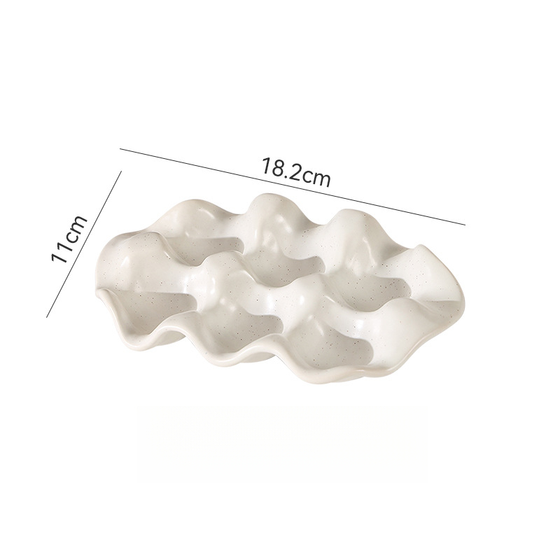 復古家用陶瓷雞蛋收納托盤