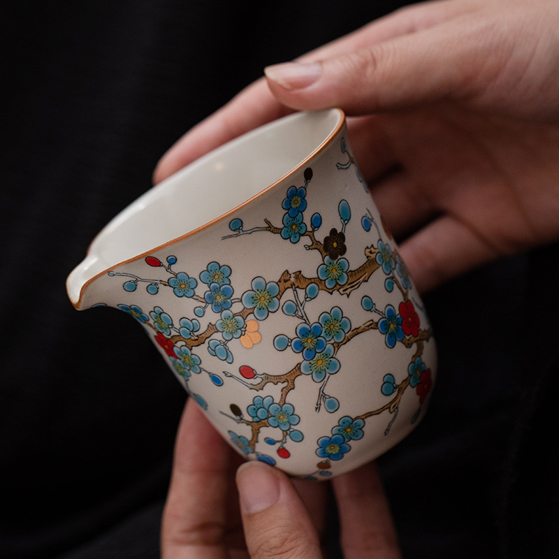 汝窯金梅公道杯