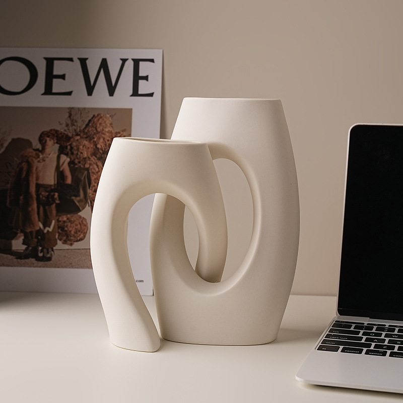 白色花瓶INS風擺件