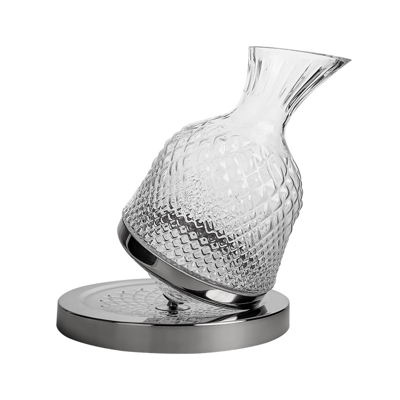 奢華水晶旋轉醒酒器