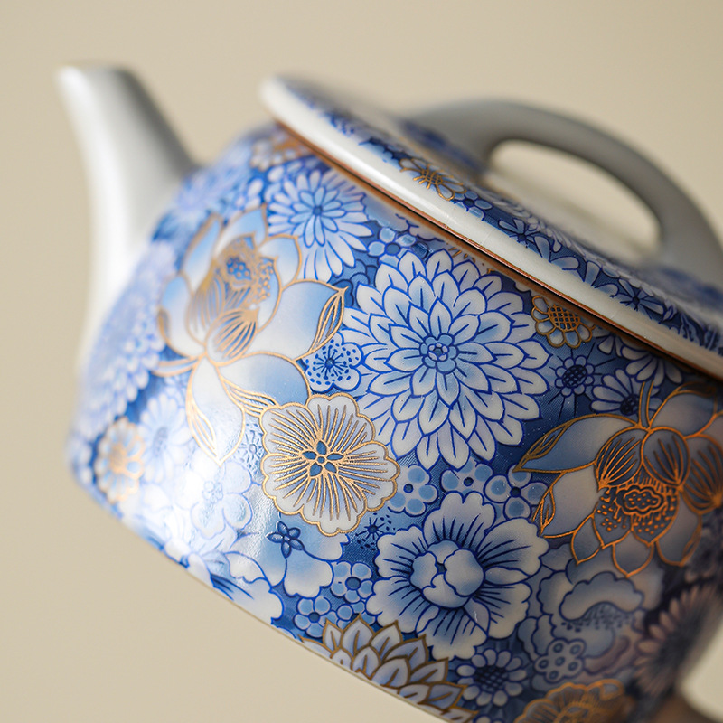 繁花茶壺漢瓦壺單壺