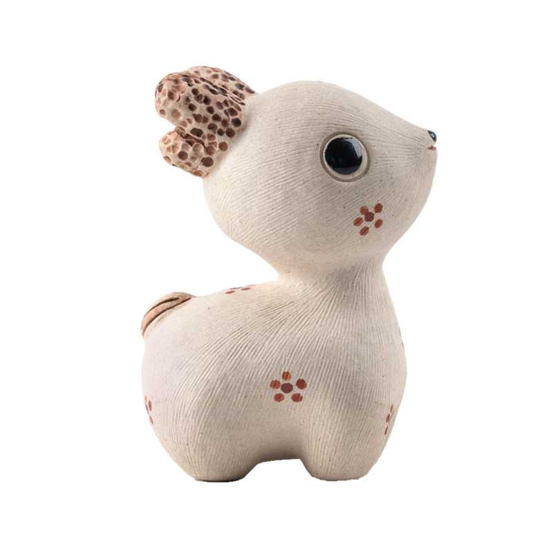 紫砂白段泥茶寵小擺件