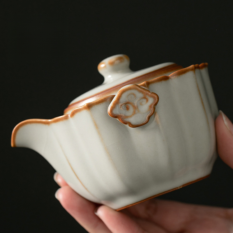 汝窯快客杯一壺一杯