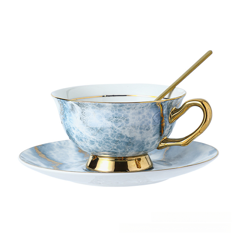 骨瓷咖啡杯奢華家用杯碟套裝