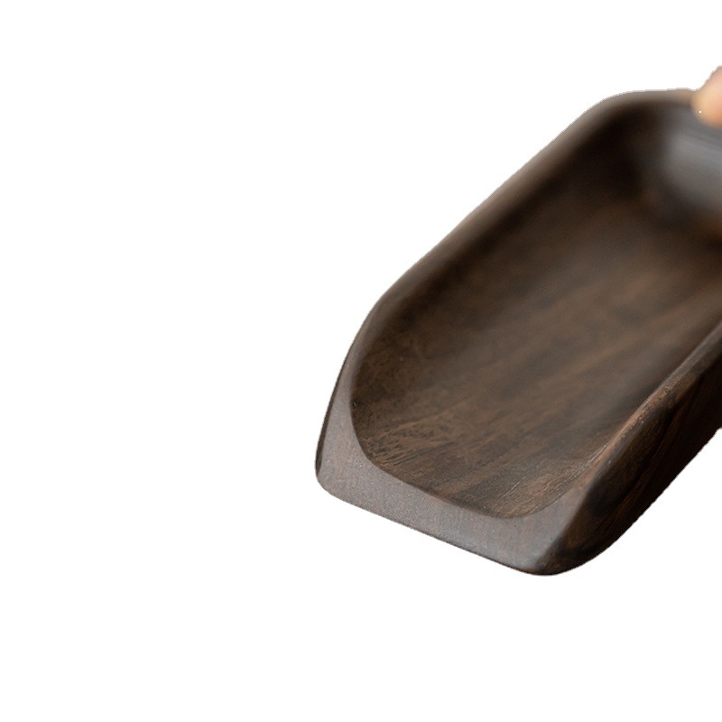 黑檀木茶則兩件套