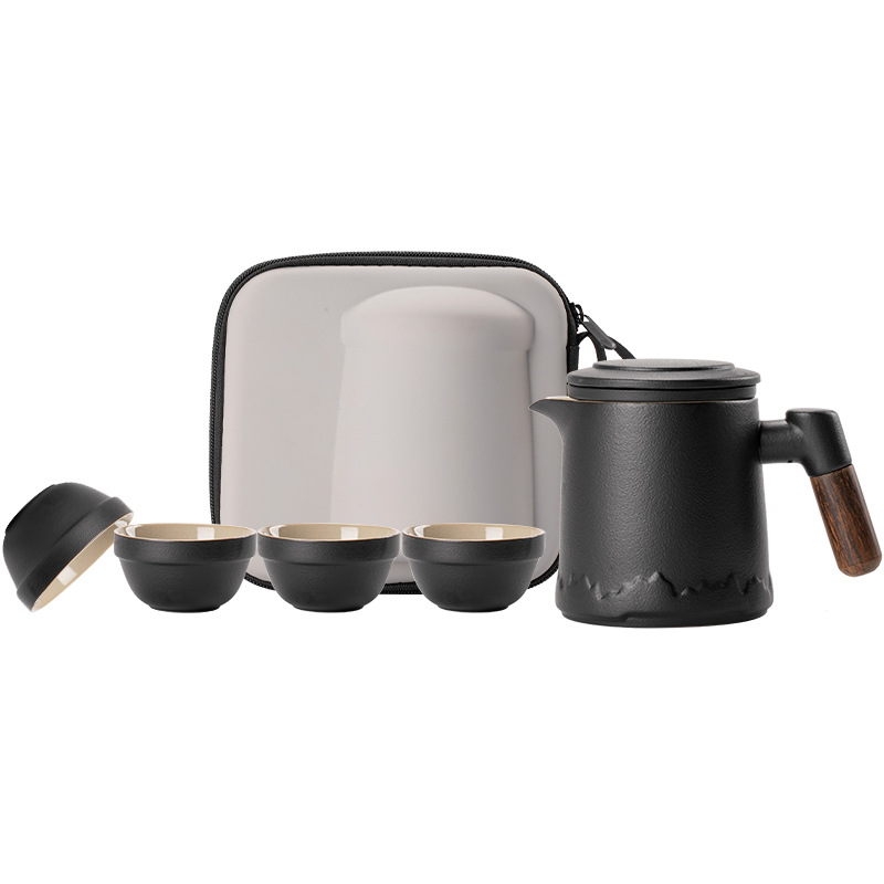 戶外隨身功夫泡茶壺茶杯簡易露營快客杯