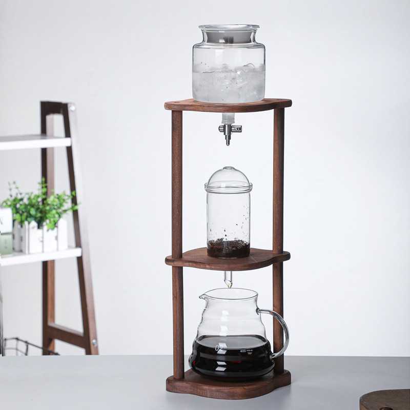 高硼硅玻璃冰萃冷泡滴漏式咖啡壺