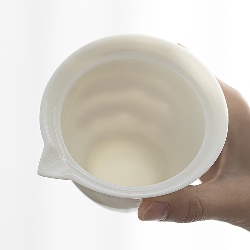 羊脂玉白瓷手抓壺