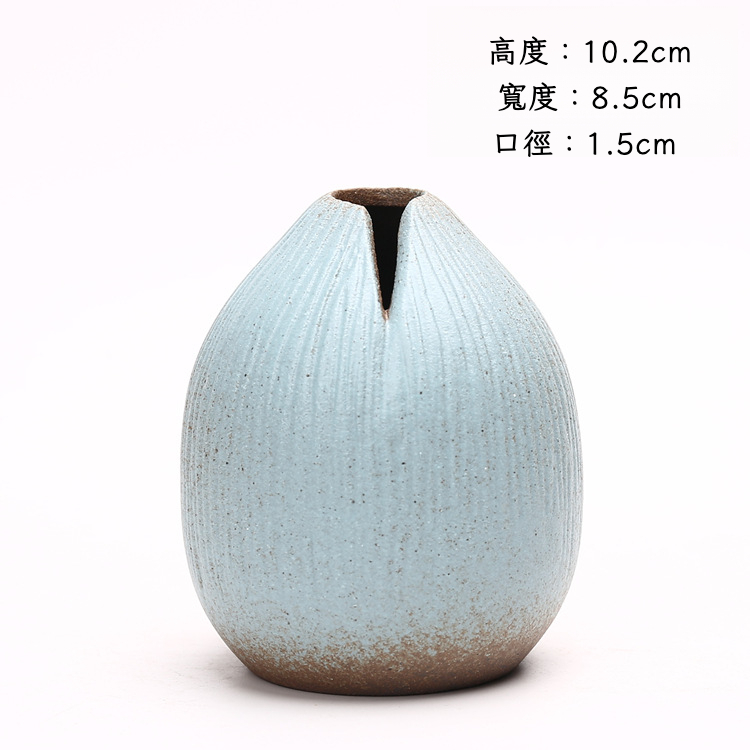 日式粗陶花瓶