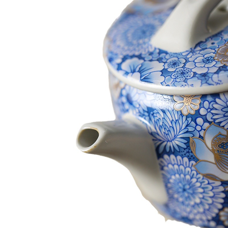 繁花茶壺漢瓦壺單壺