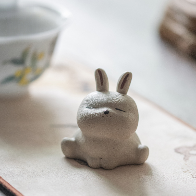 紫砂茶寵 手工陶瓷家居可愛擺件