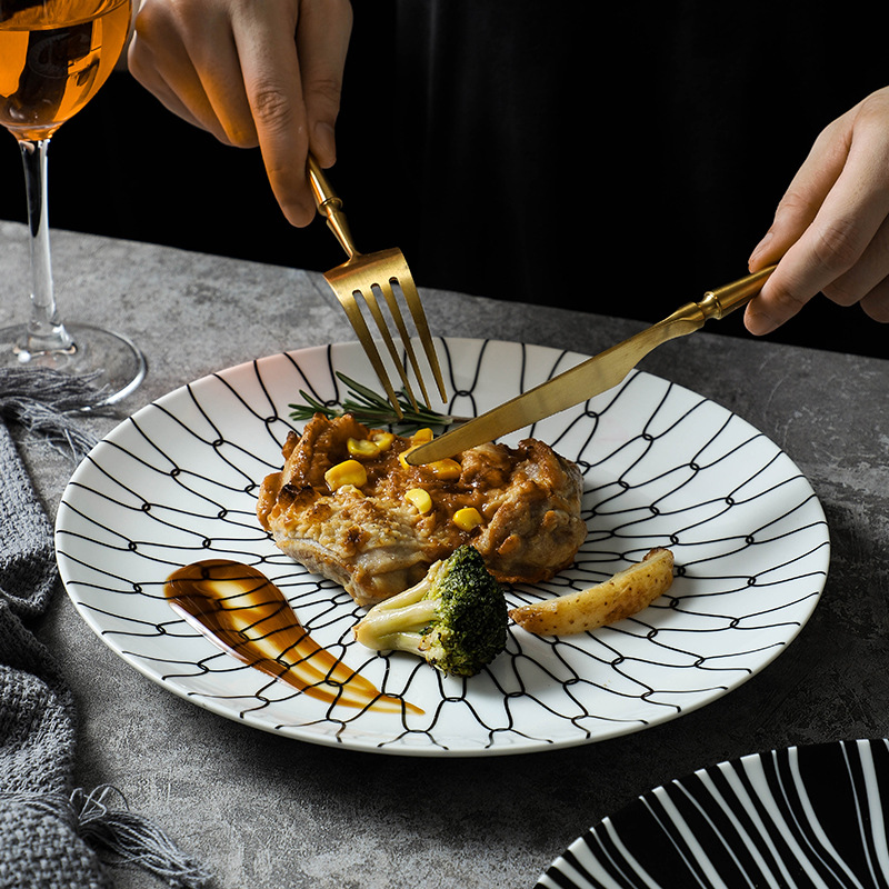 北歐西餐牛排盤