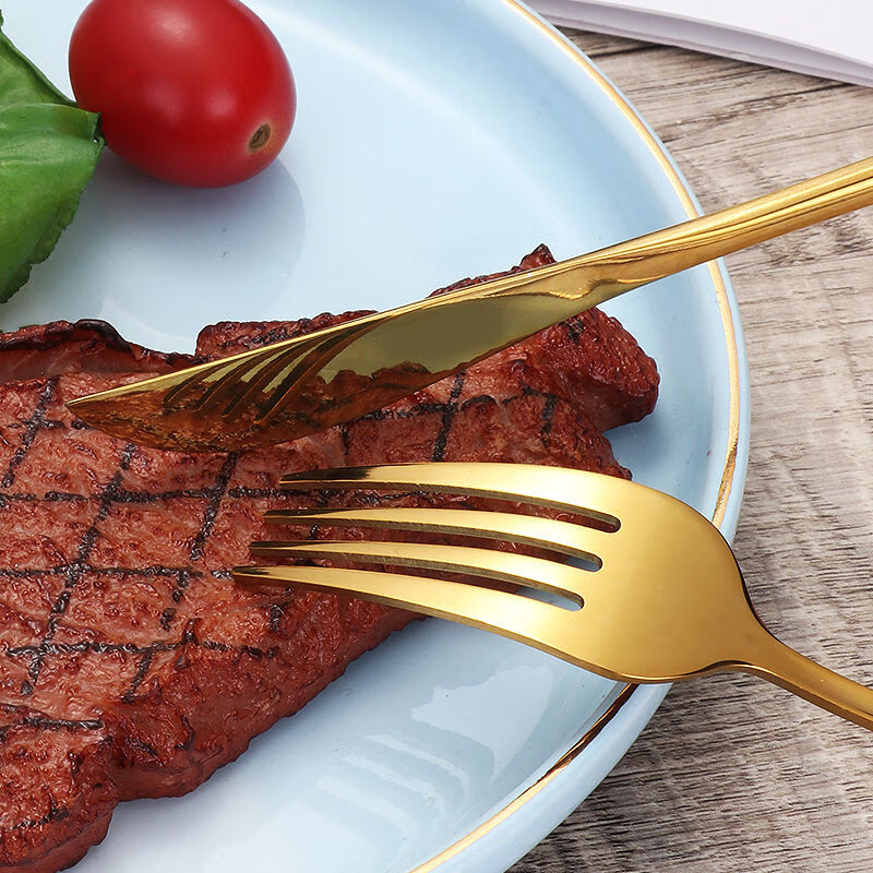 北歐ins不銹鋼餐具套裝