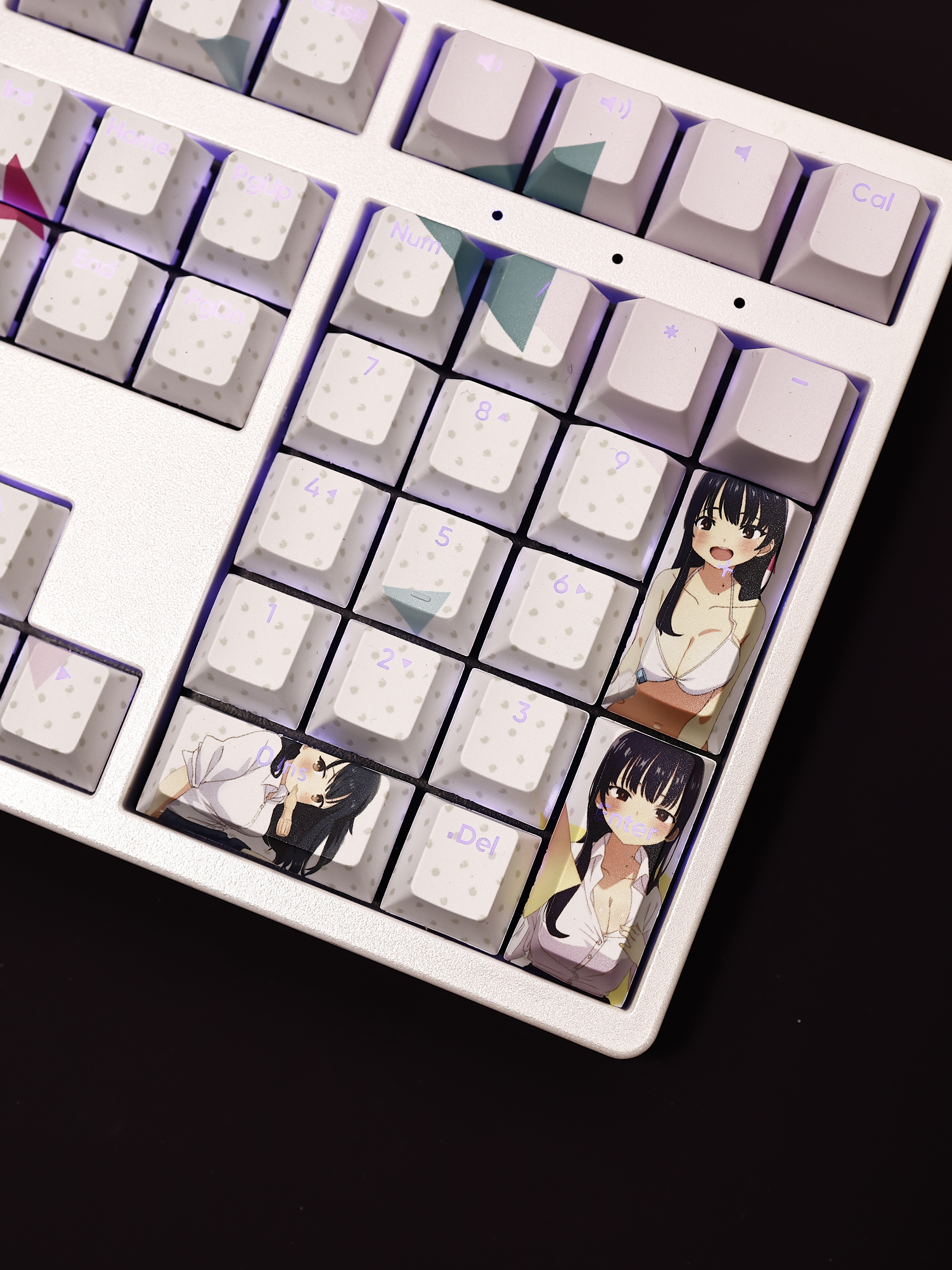 山田杏奈透光RGB108鍵標準配列衛星軸鍵帽-ZUIHANG SHOP