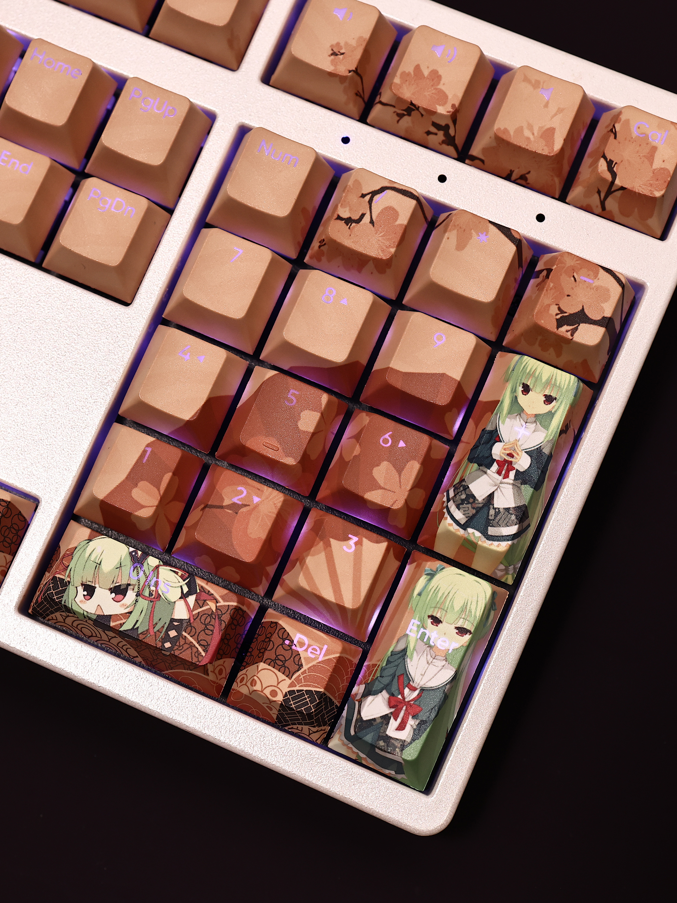 從雨千戀萬花透光RGB108鍵標準配列衛星軸鍵帽-ZUIHANG SHOP