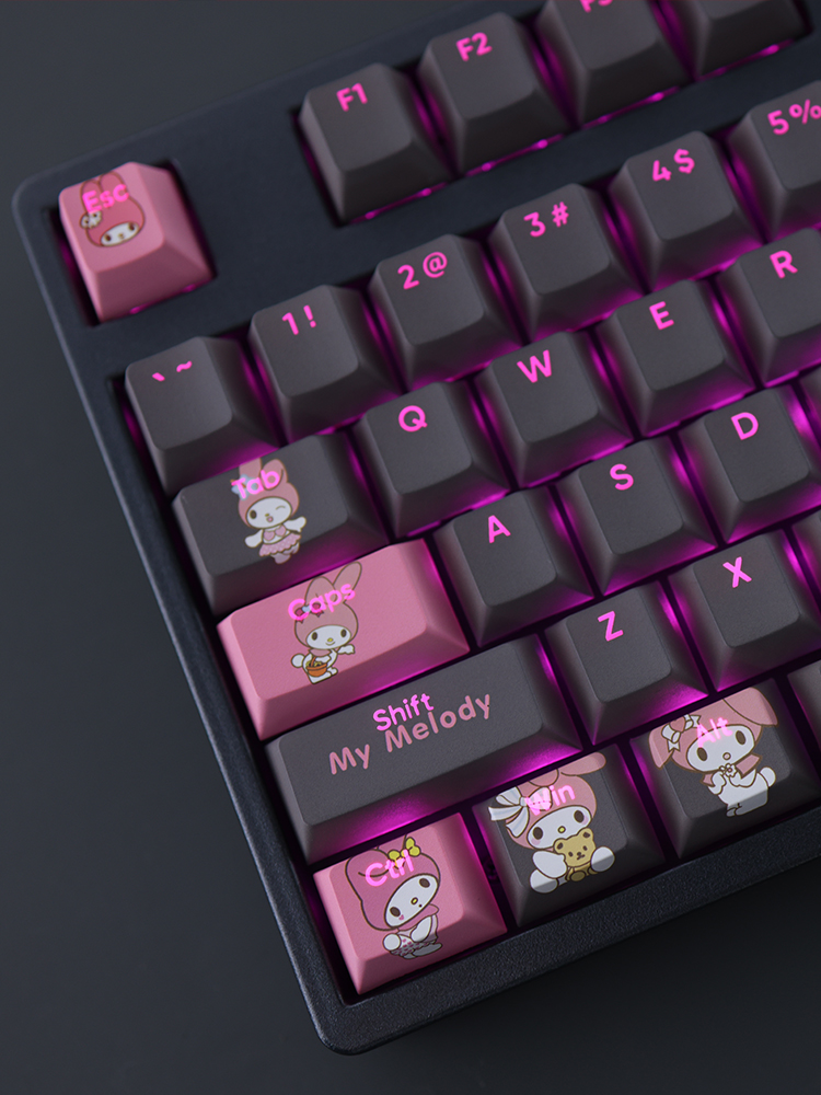 Melody美樂蒂透光RGB108鍵標準配列衛星軸鍵帽-ZUIHANG SHOP