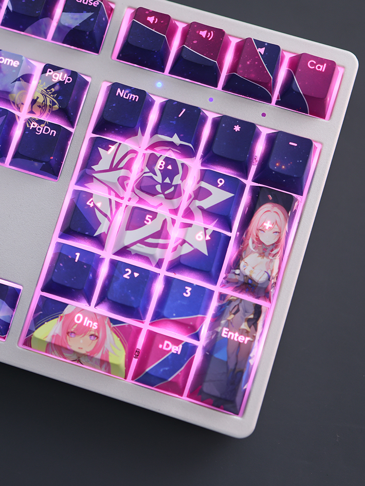 愛莉希雅透光RGB108鍵標準配列衛星軸鍵帽-ZUIHANG SHOP