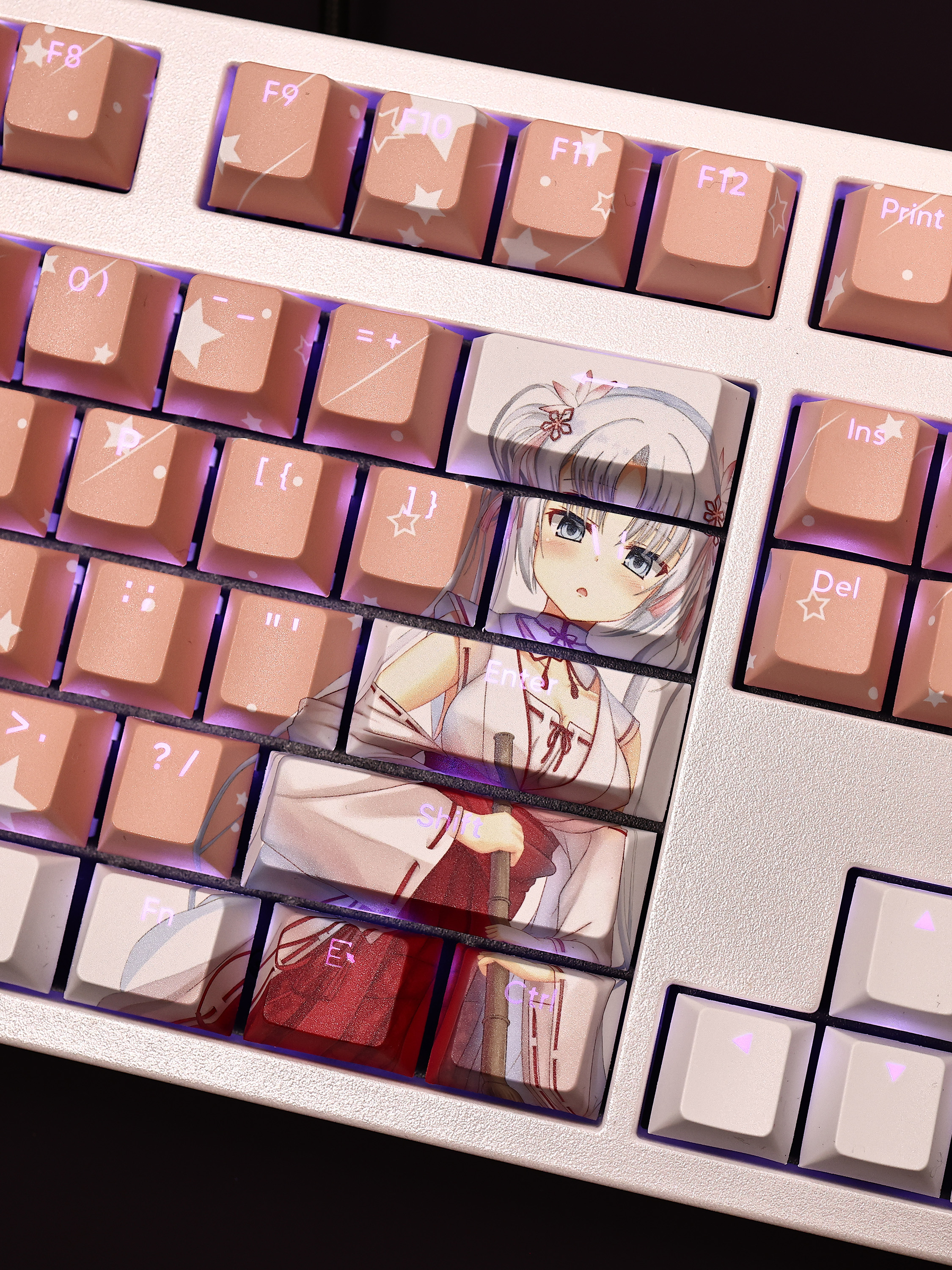 千戀萬花朝武芳乃透光RGB108鍵標準配列衛星軸鍵帽-ZUIHANG SHOP