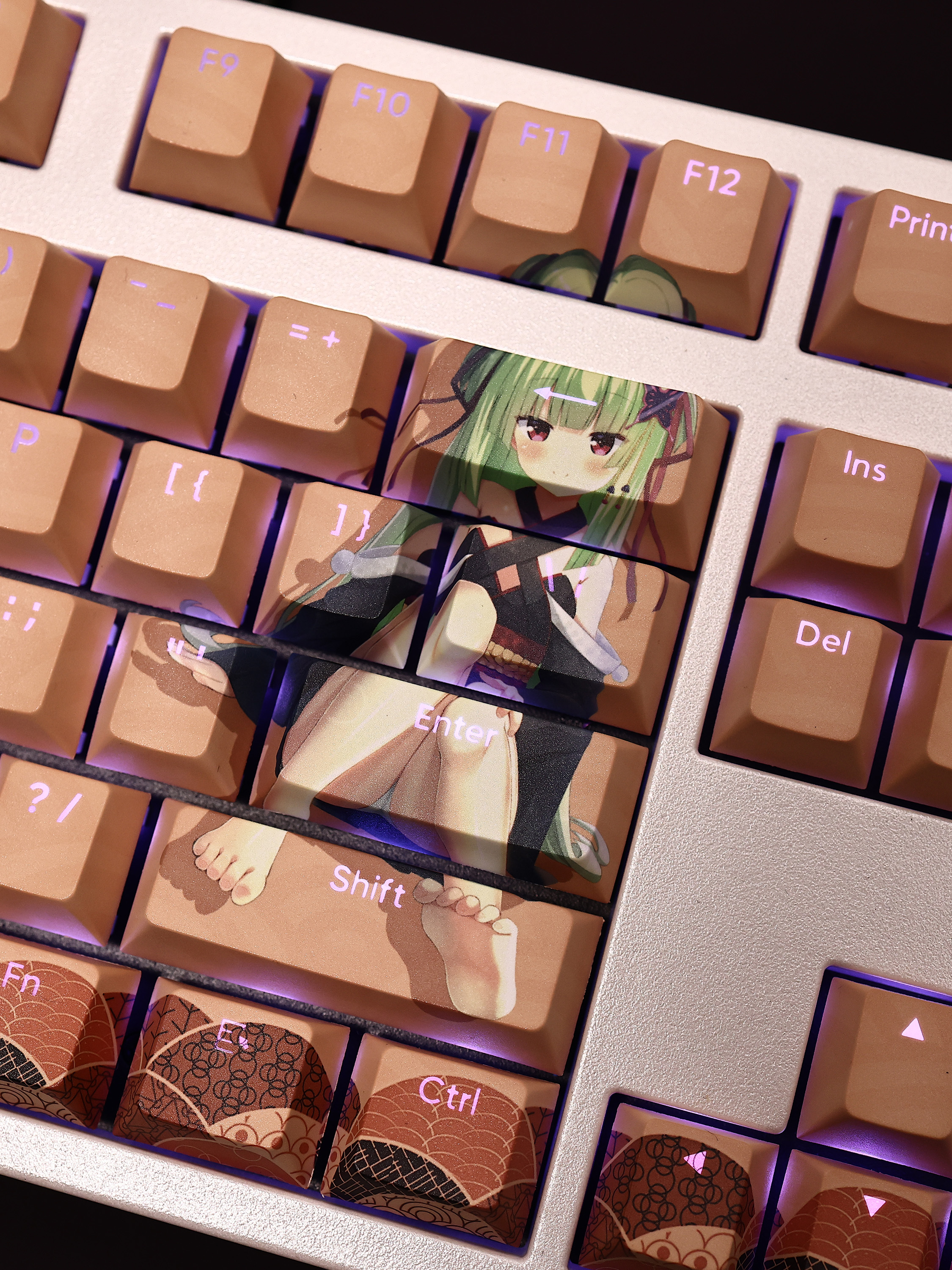 從雨千戀萬花透光RGB108鍵標準配列衛星軸鍵帽-ZUIHANG SHOP