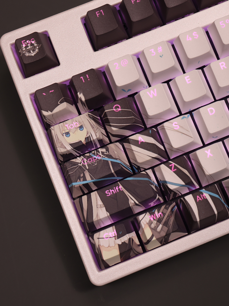 碧藍航線江風透光RGB108鍵標準配列衛星軸鍵帽-ZUIHANG SHOP