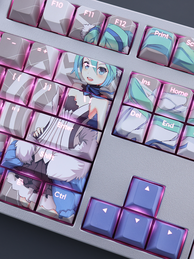 初音未來透光RGB108鍵標準配列衛星軸鍵帽-ZUIHANG SHOP