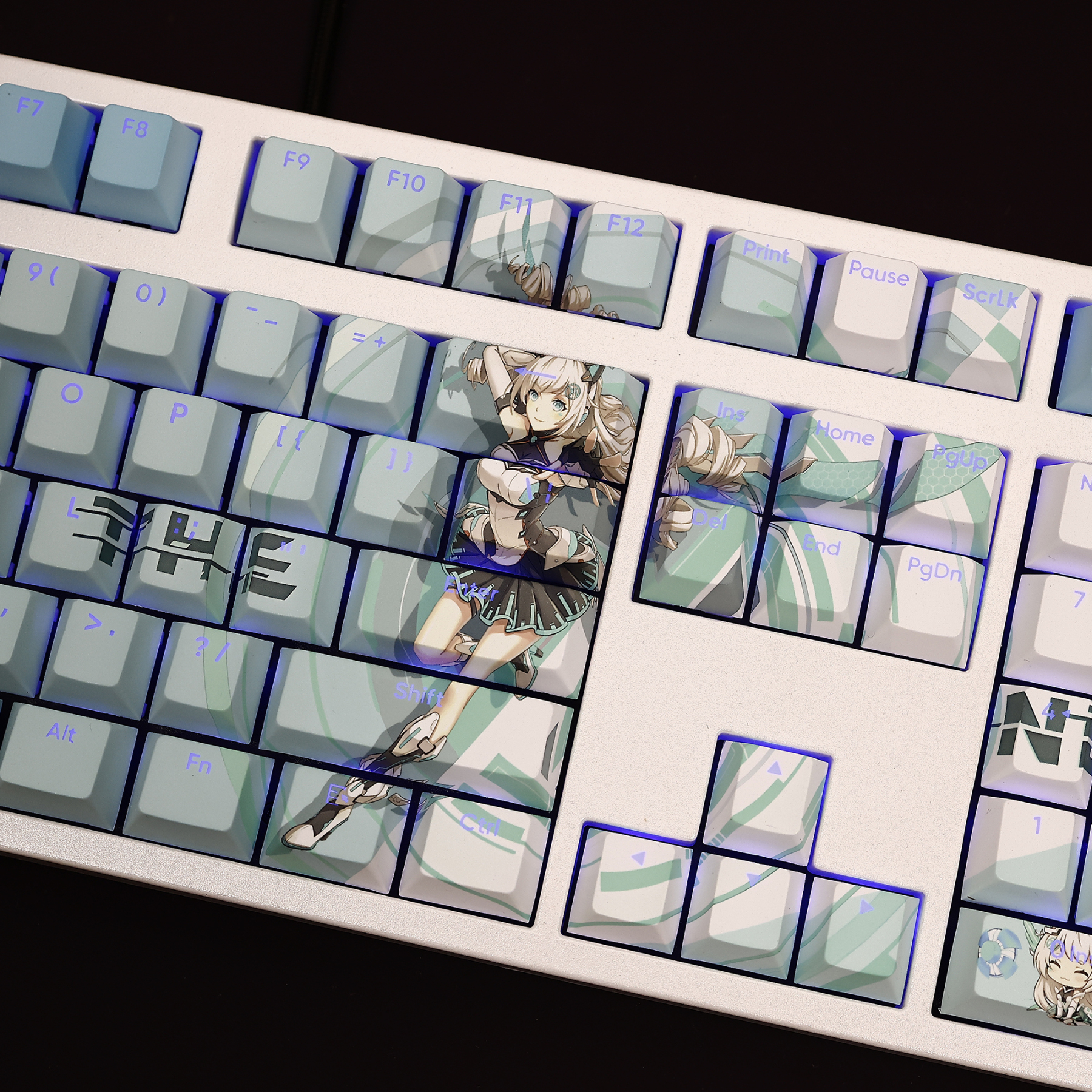 天選姬透光RGB108鍵標準配列衛星軸鍵帽