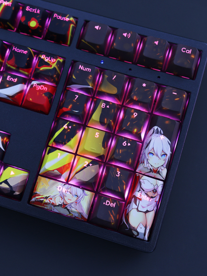 薪炎之律者琪亞娜透光RGB108鍵標準配列衛星軸鍵帽-ZUIHANG SHOP
