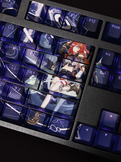 希娜狄雅透光RGB108鍵標準配列衛星軸鍵帽