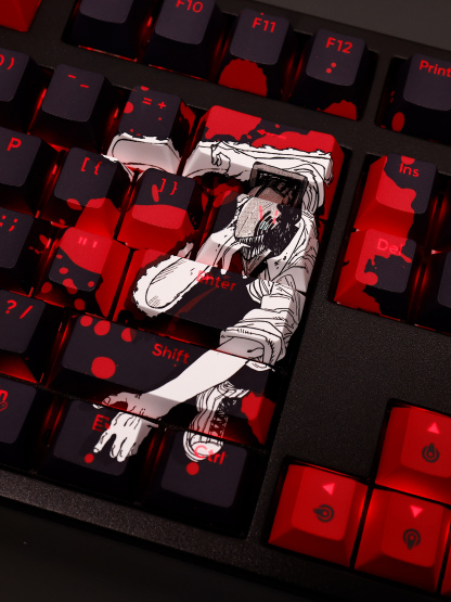 鏈鋸人透光RGB108鍵標準配列衛星軸鍵帽-ZUIHANG SHOP