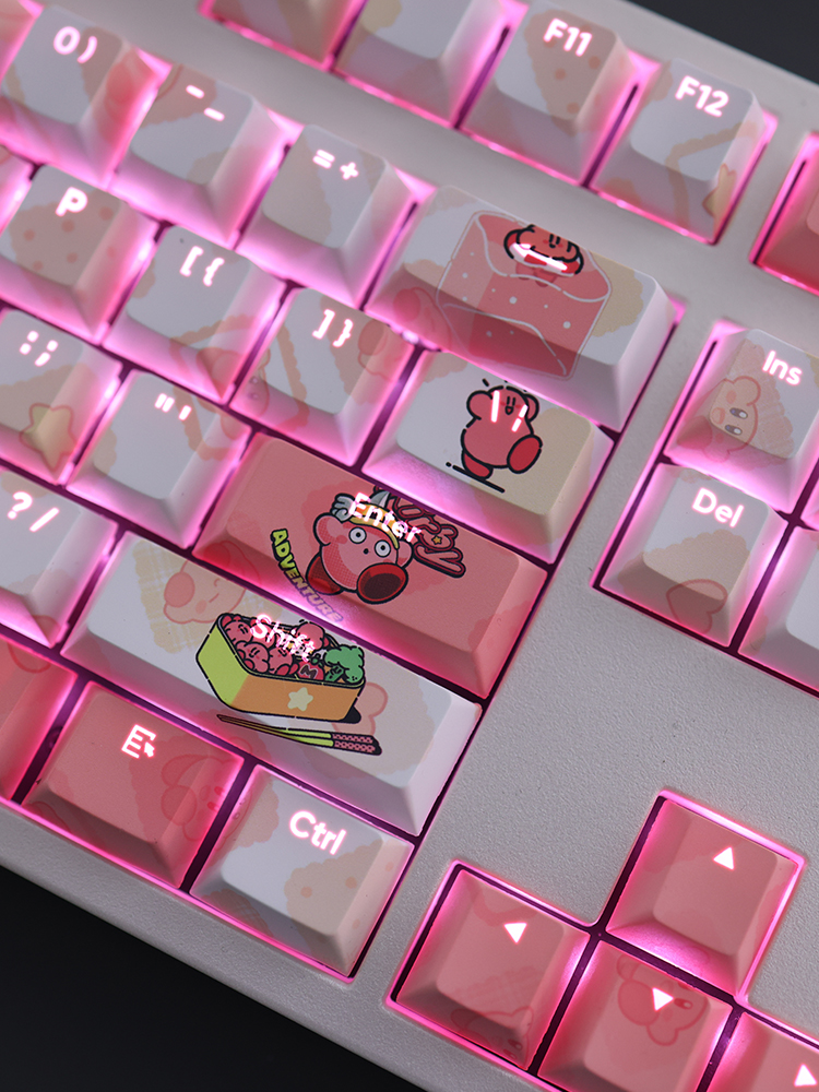 星之卡比透光RGB108鍵標準配列衛星軸鍵帽-ZUIHANG SHOP
