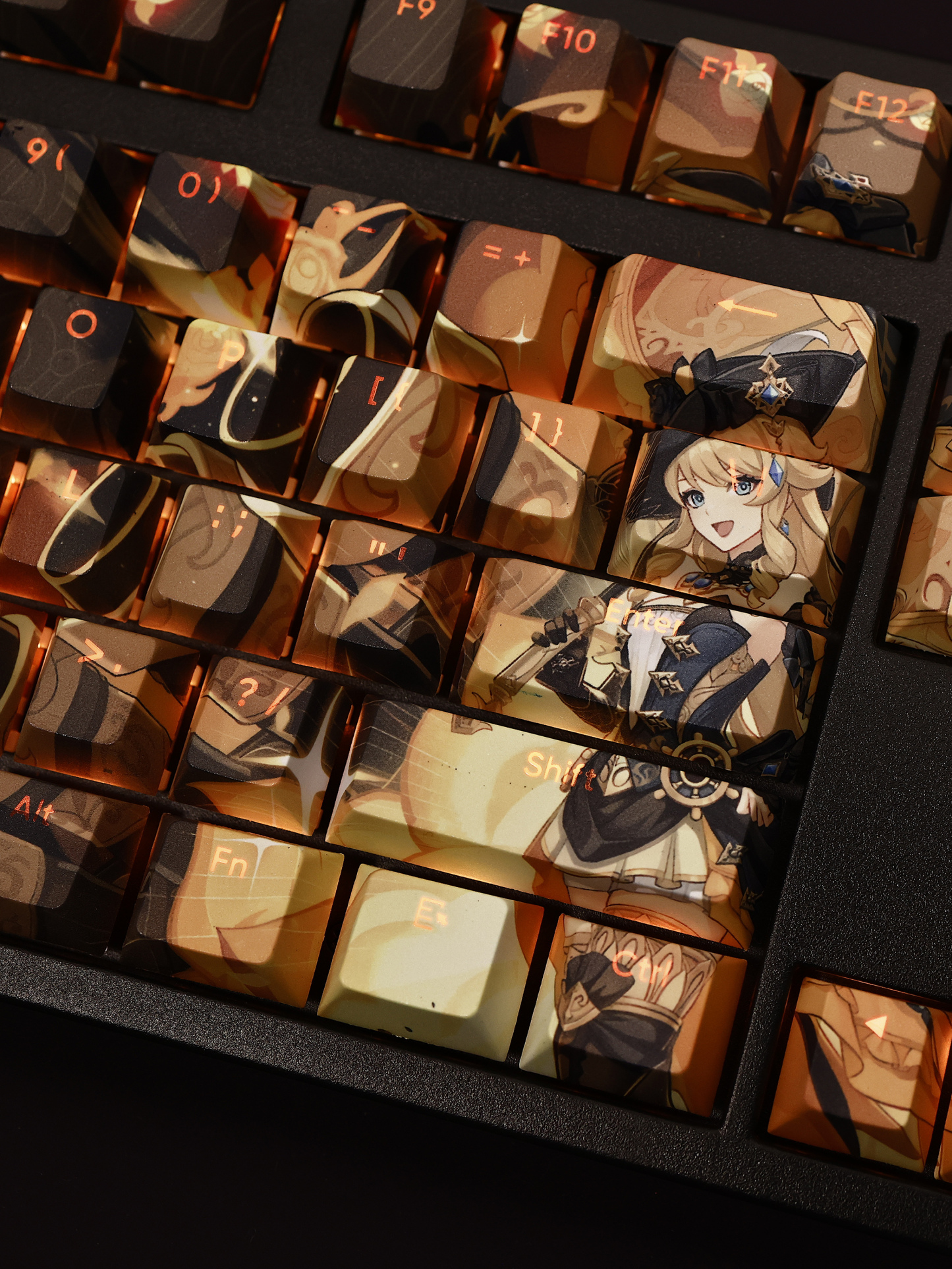 原神娜維婭透光RGB108鍵標準配列衛星軸鍵帽-ZUIHANG SHOP