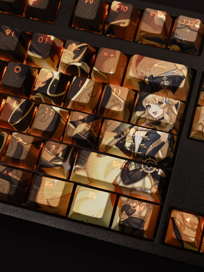 原神娜維婭透光RGB108鍵標準配列衛星軸鍵帽-ZUIHANG SHOP