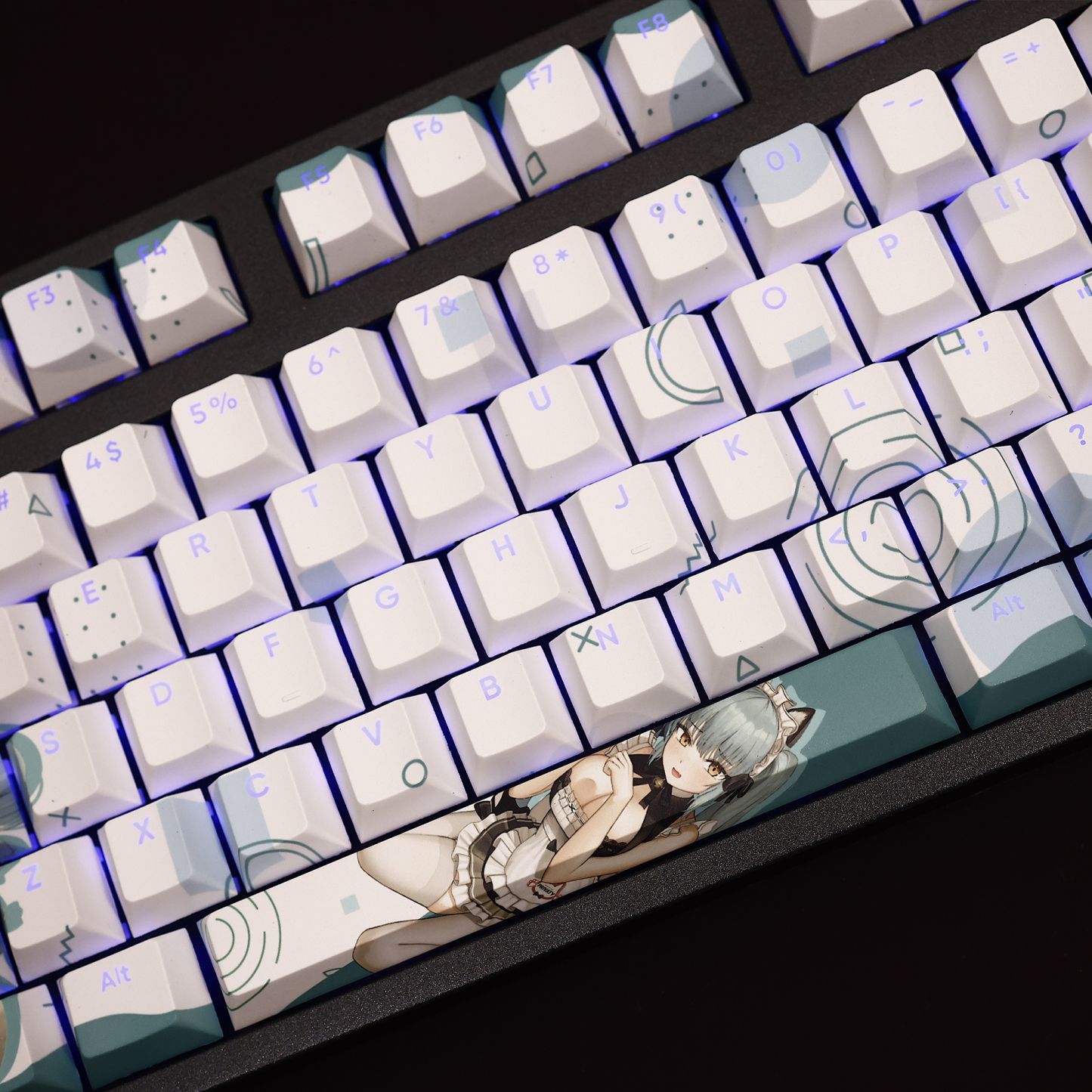 勝利女神NIKKE普麗瓦蒂透光RGB108鍵標準配列衛星軸鍵帽