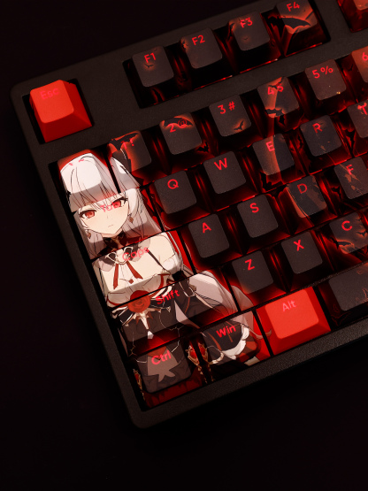 月下誓約德麗莎透光RGB108鍵標準配列衛星軸鍵帽-ZUIHANG SHOP