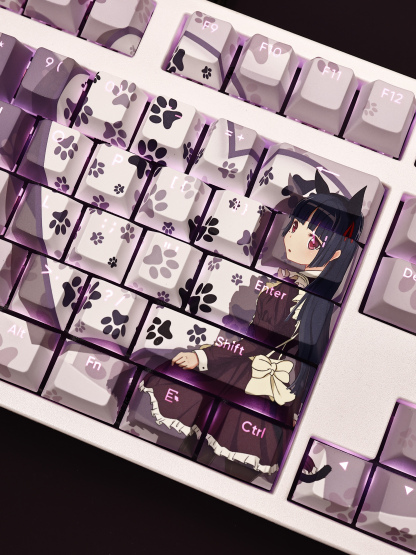 五更琉璃透光RGB108鍵標準配列衛星軸鍵帽-ZUIHANG SHOP