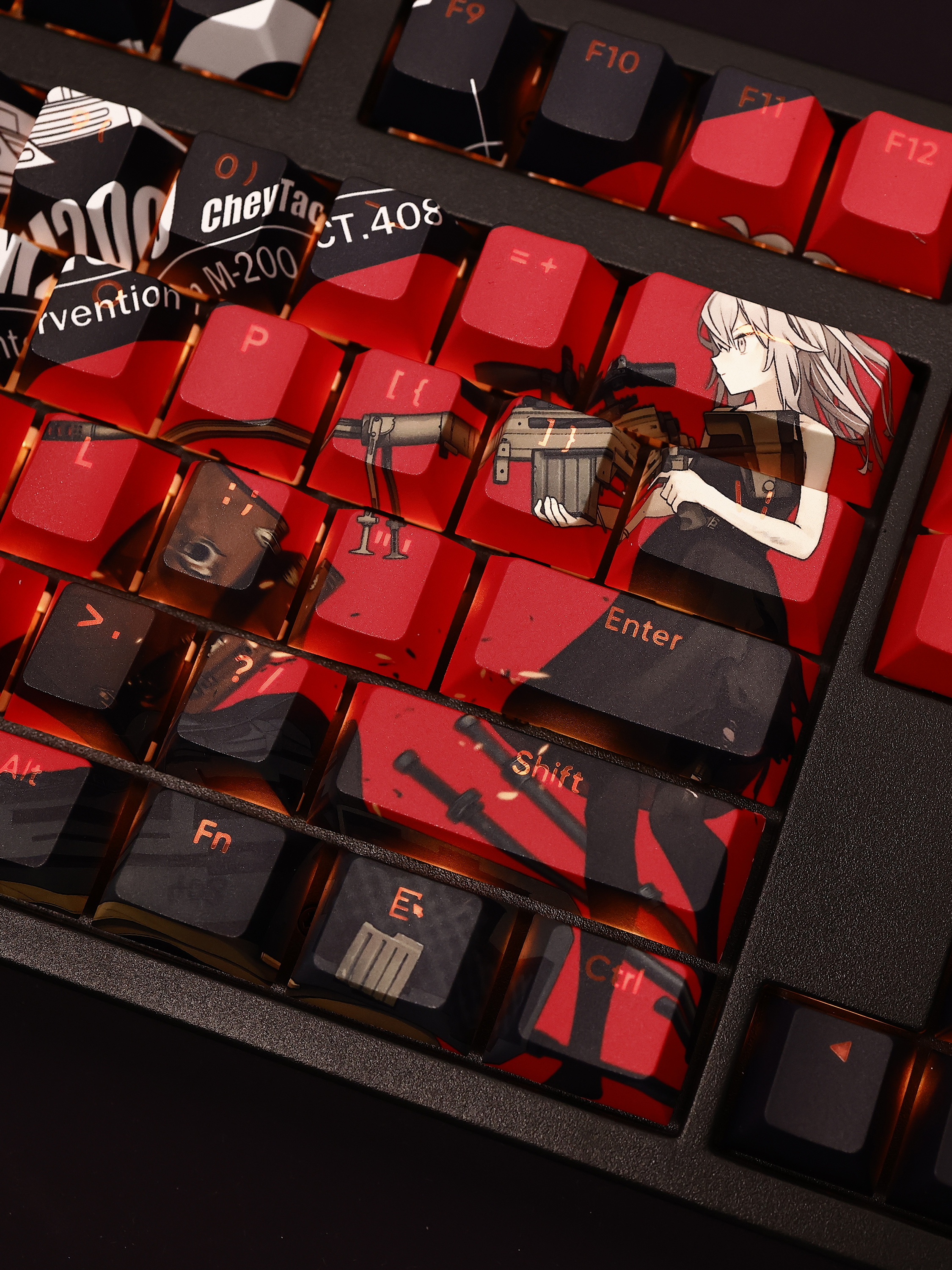 M200少女前線透光RGB108鍵標準配列衛星軸鍵帽-ZUIHANG SHOP