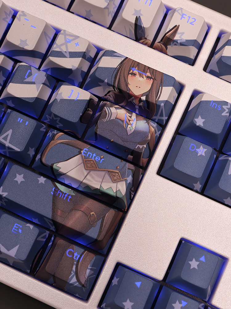 愛慕織姬賽馬娘透光RGB108鍵標準配列衛星軸鍵帽-ZUIHANG SHOP