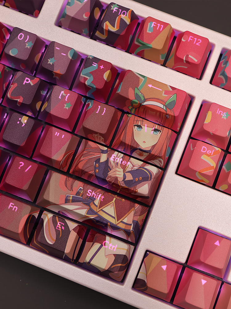 無聲鈴鹿透光RGB108鍵標準配列衛星軸鍵帽-ZUIHANG SHOP